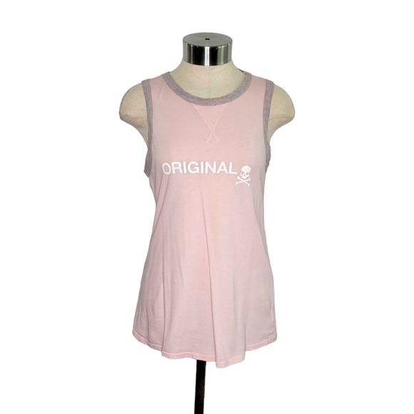 Soulcycle Raw Edge Ringer Tank Top Pink/Gray Womens Size XS Workout Gym Athletic - Picture 2 of 9